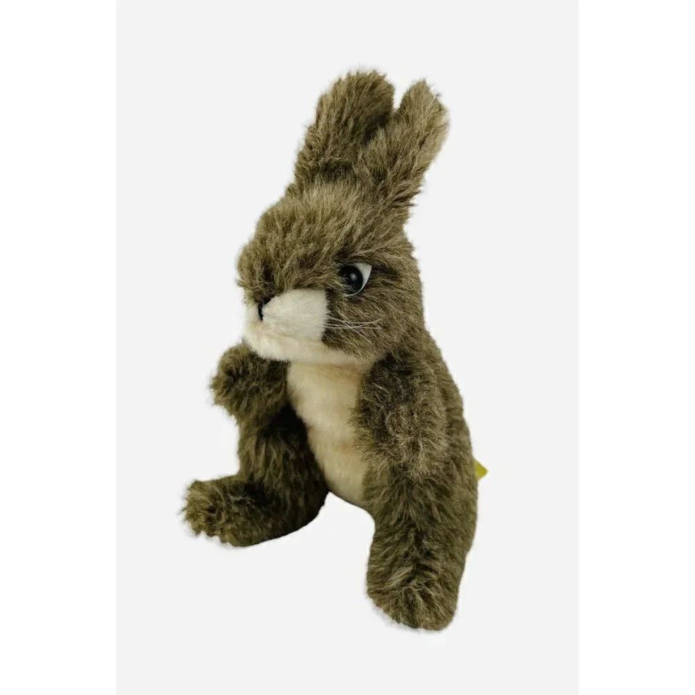 Folkmanis Mini Jack Rabbit Finger Puppet Plush Easter Spring Soft Toy Bunny Cute